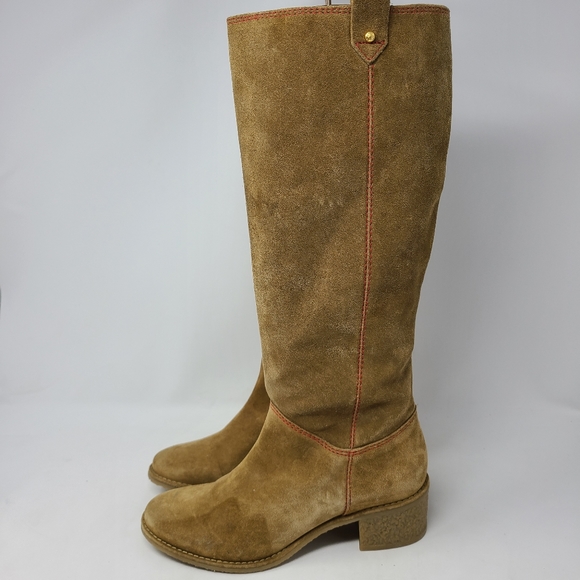 Kate Spade Chestnut Brown Suede Women's Tall Boots - Picture 3 of 11